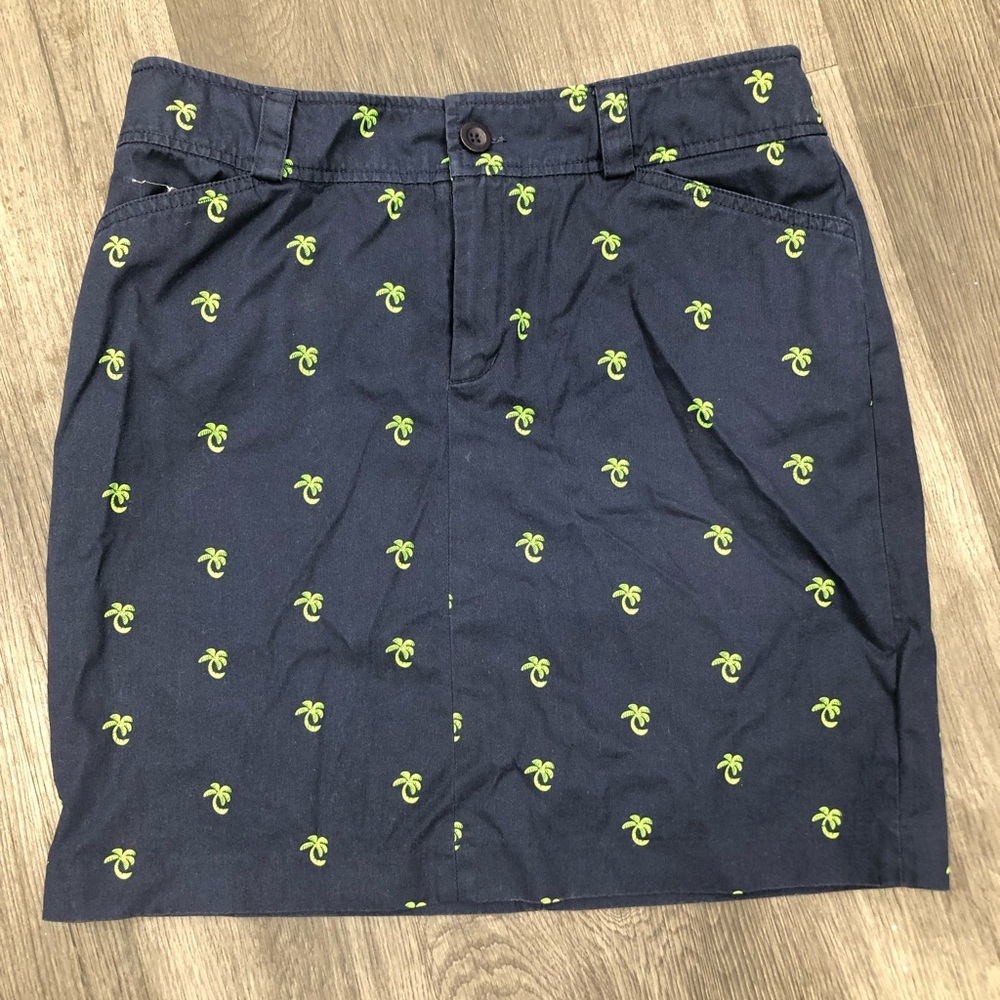 Lilly Pulitzer palm tree skirt